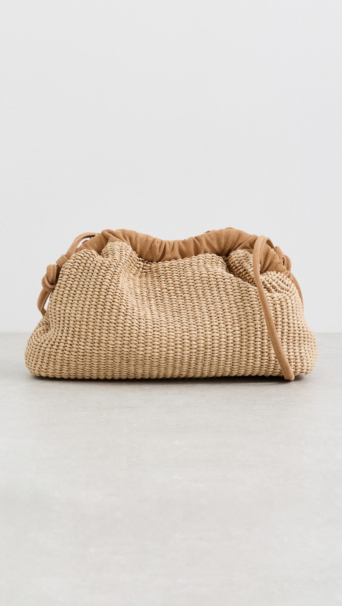 Mini Raffia Cloud Clutch by MANSUR GAVRIEL