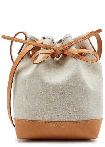 Mini canvas bucket bag by MANSUR GAVRIEL