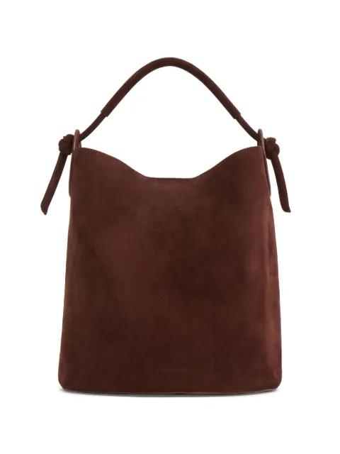 knotted suede bucket bag by MANSUR GAVRIEL