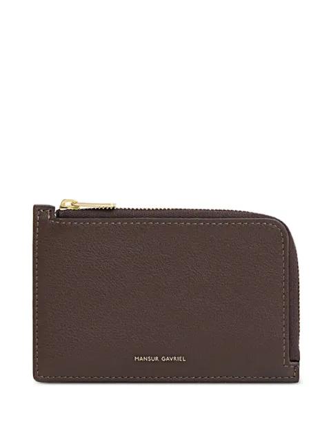 logo-print leather wallet by MANSUR GAVRIEL