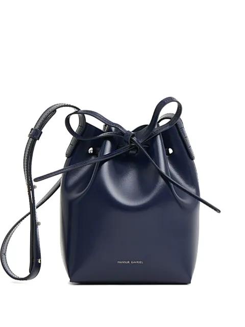 mini leather bucket bag by MANSUR GAVRIEL