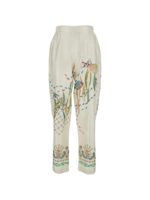 floral print trousers by MANTERO 1902