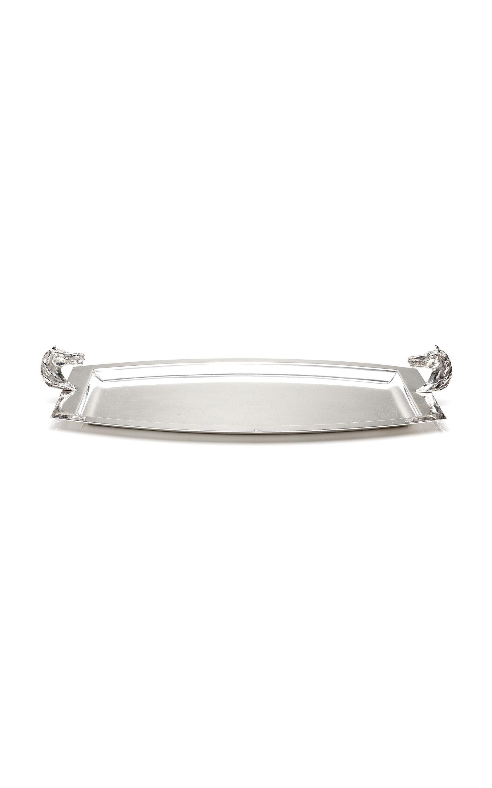 Mantiques Modern - Silver French Horse Head Tray - Silver - Moda Operandi by MANTIQUES MODERN