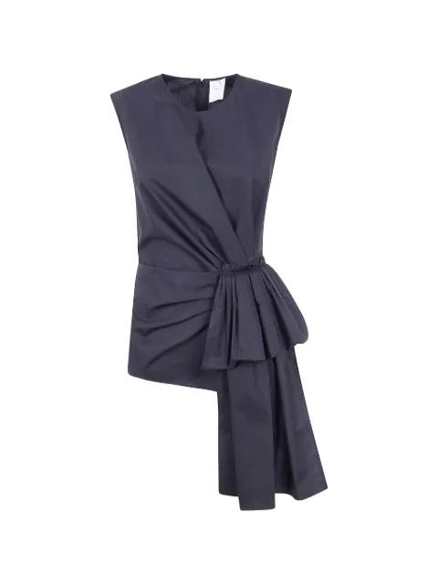 draped knot-detail top by MANTU