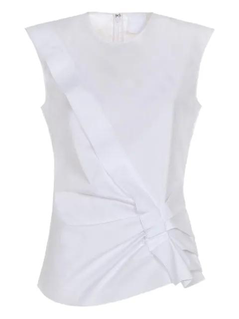 gathered ruffled top by MANTU
