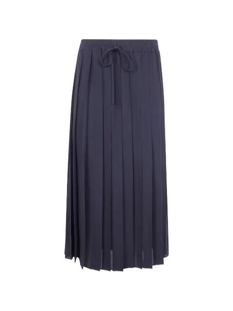 pleated drawstring midi skirt by MANTU