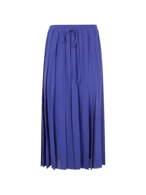 pleated drawstring skirt by MANTU