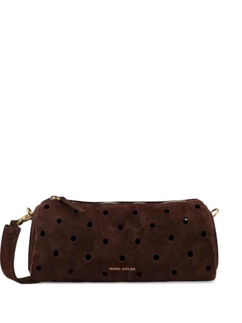 mini Cylinder perforated shoulder bag by MANU ATELIER
