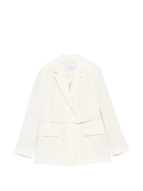 belted notch-lapels jacket by MANUEL RITZ