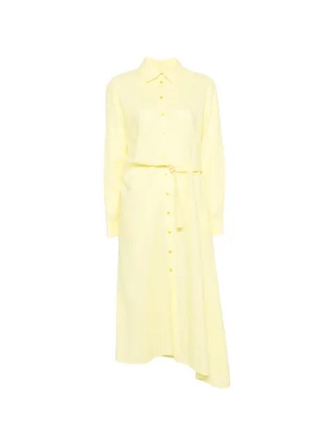 buttoned asymmetric midi dress by MANUEL RITZ