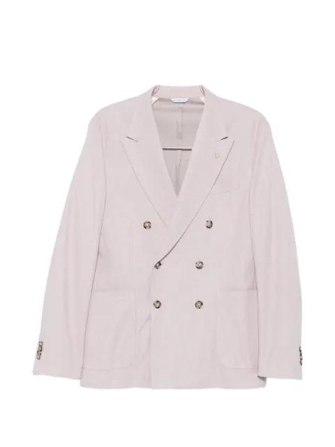 double-breasted piqué jacket by MANUEL RITZ