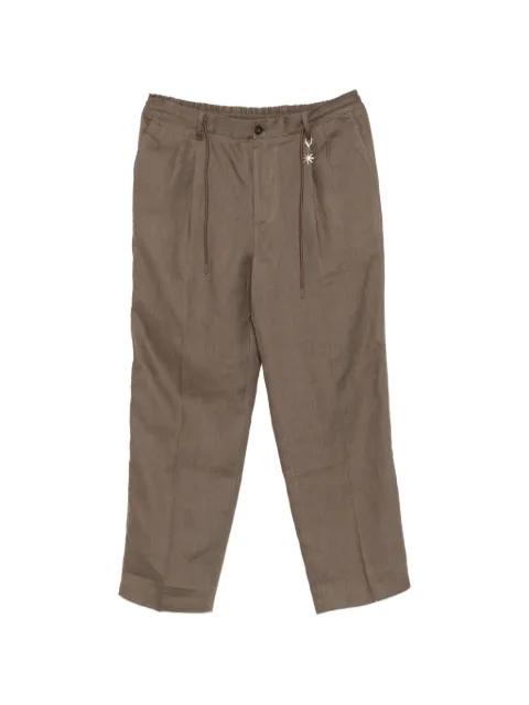 drawstring-fastening pleated trousers by MANUEL RITZ