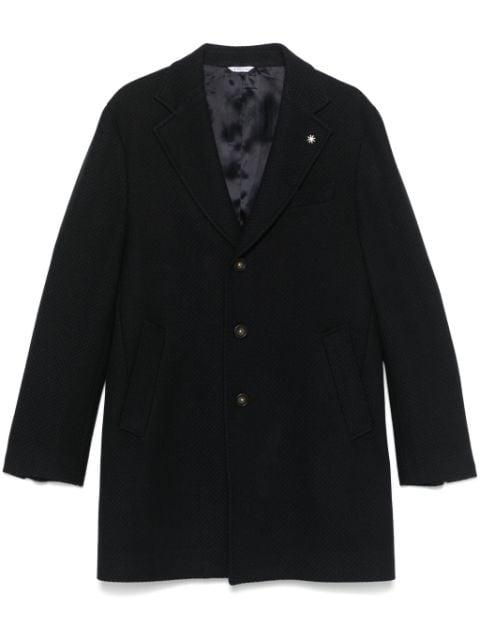 geometric-pattern coat by MANUEL RITZ