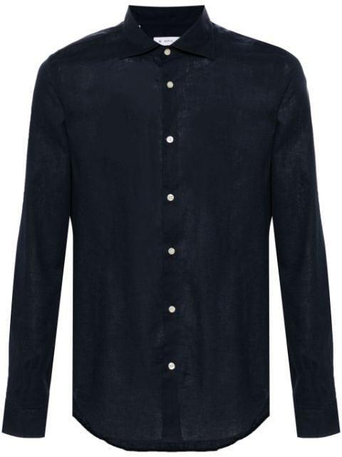 logo-embroidered long-sleeves shirt by MANUEL RITZ