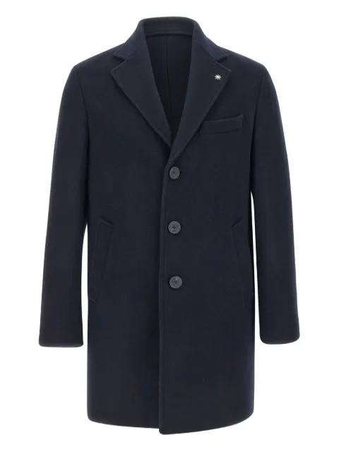 notched lapel three-button coat by MANUEL RITZ