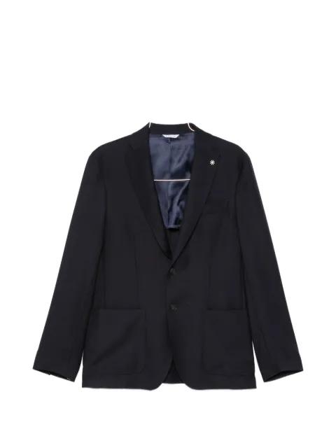 notched-lapels single-breasted blazer by MANUEL RITZ