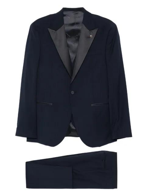 peak-lapel single-breasted dinner suit by MANUEL RITZ
