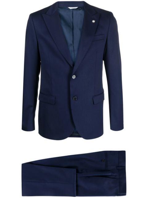 peak-lapels single-breasted suit by MANUEL RITZ