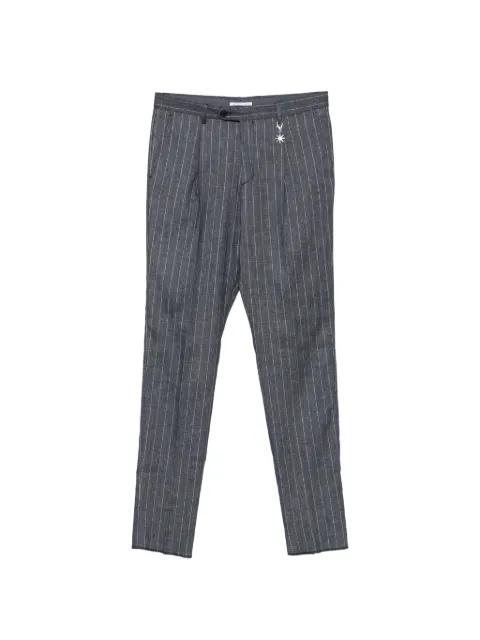 pinstripe-pattern pleated trousers by MANUEL RITZ