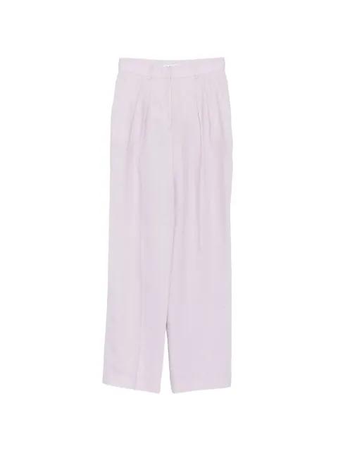 pleated linen trousers by MANUEL RITZ