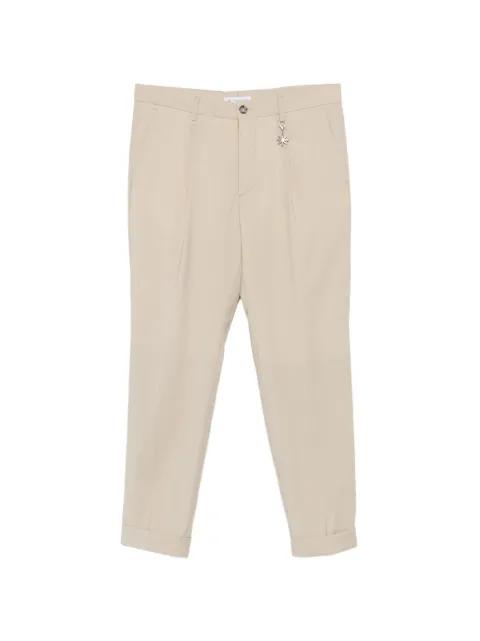 pleated turn-up trousers by MANUEL RITZ