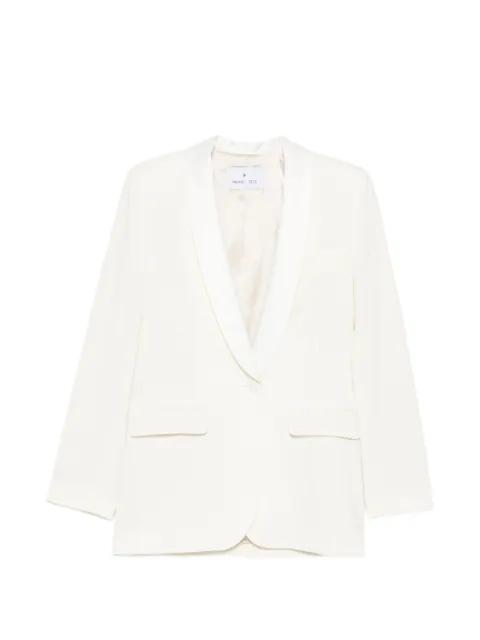 satin-trim shawl-lapel jacket by MANUEL RITZ