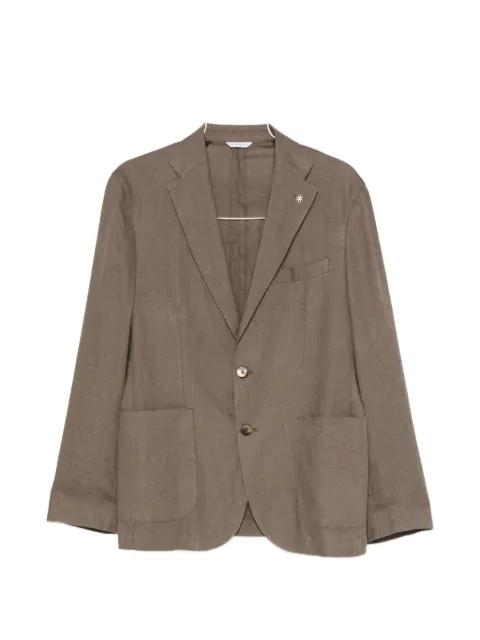 single-breasted patch-pocket suit by MANUEL RITZ