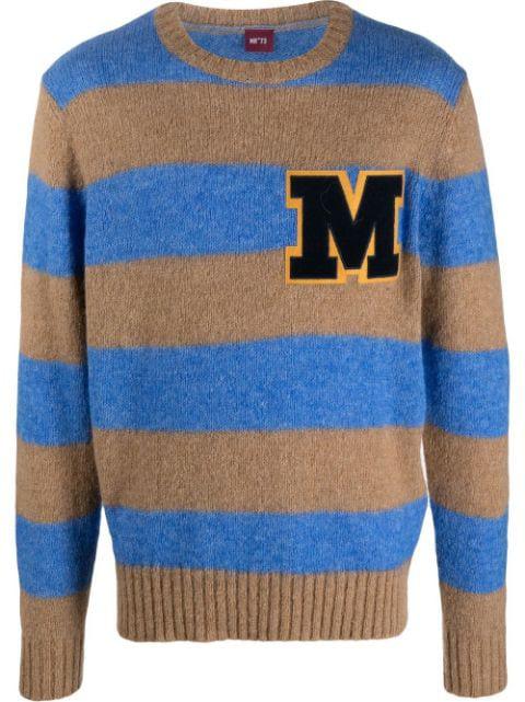 striped crew-neck jumper by MANUEL RITZ