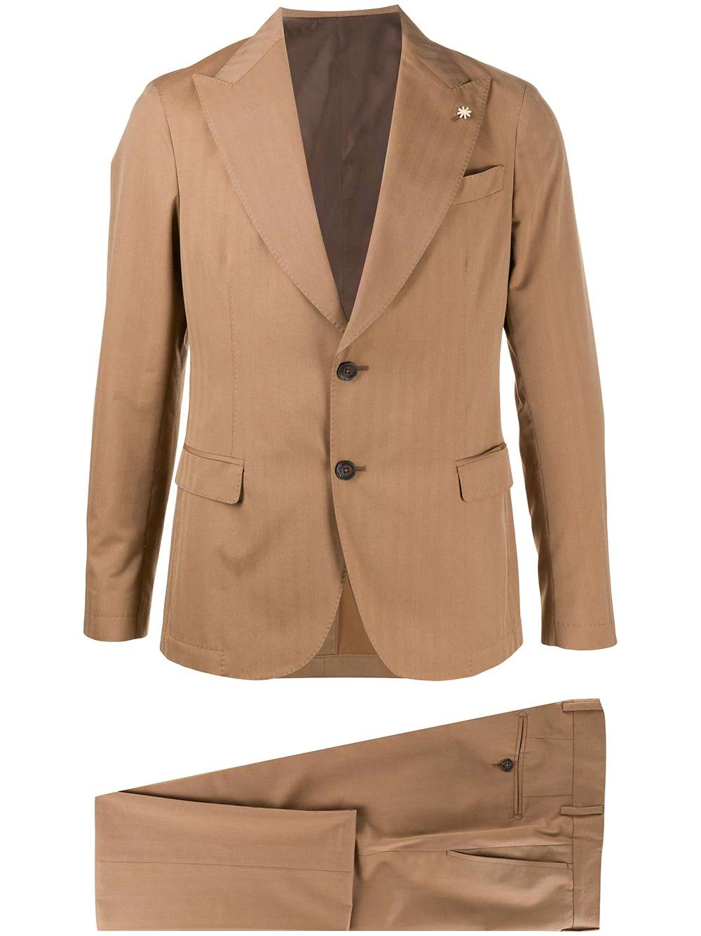 striped single-breasted suit by MANUEL RITZ