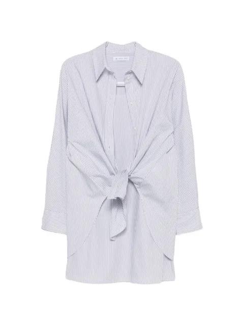 striped tie-waist mini dress by MANUEL RITZ