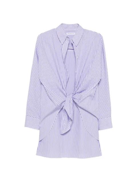 striped tie-waist mini dress by MANUEL RITZ