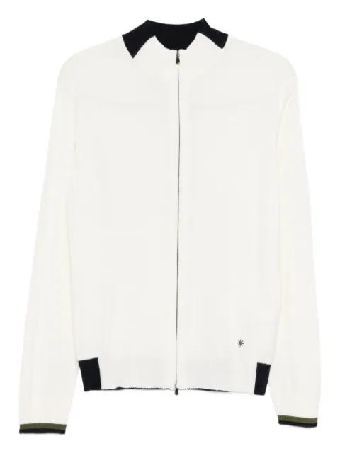 zip detail cardigan by MANUEL RITZ
