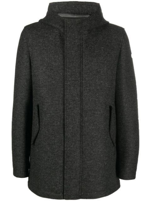 zip-up hoodied coat by MANUEL RITZ