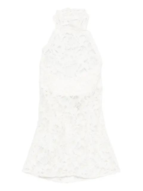 Cherie lace high-neck top by MANURI
