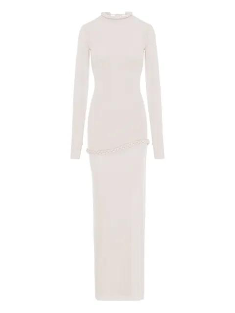 Nora braided-trim maxi dress by MANURI