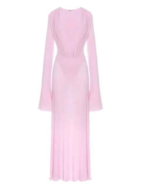 Suki draped long dress by MANURI