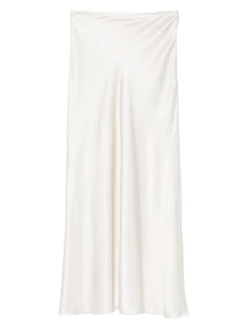 Tina bias-cut midi skirt by MANURI