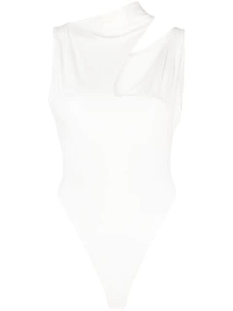 cutout jersey bodysuit by MANURI
