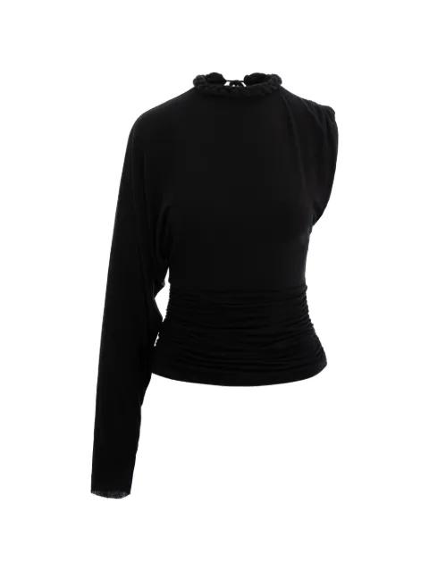 one-shoulder blouse by MANURI