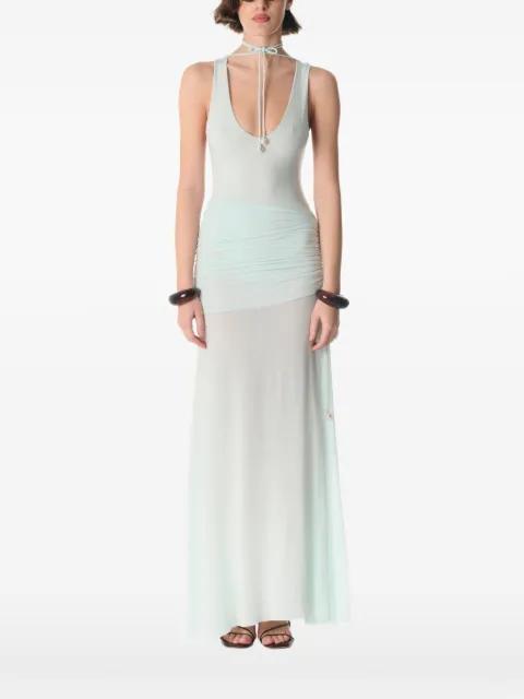 tie-neck sleeveless bodysuit by MANURI