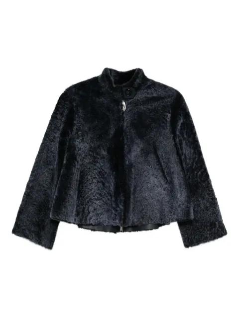 shearling zip-up jacket by MANZONI 24