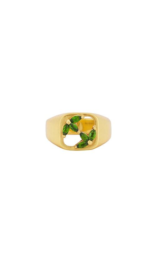 MAPLE 3am Signet Ring in Metallic Gold by MAPLE
