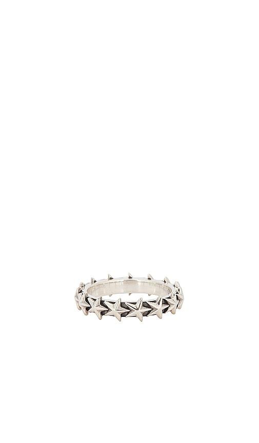 MAPLE Star Ring in Metallic Silver by MAPLE