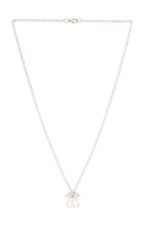 MAPLE Team Chain Necklace in Metallic Silver by MAPLE