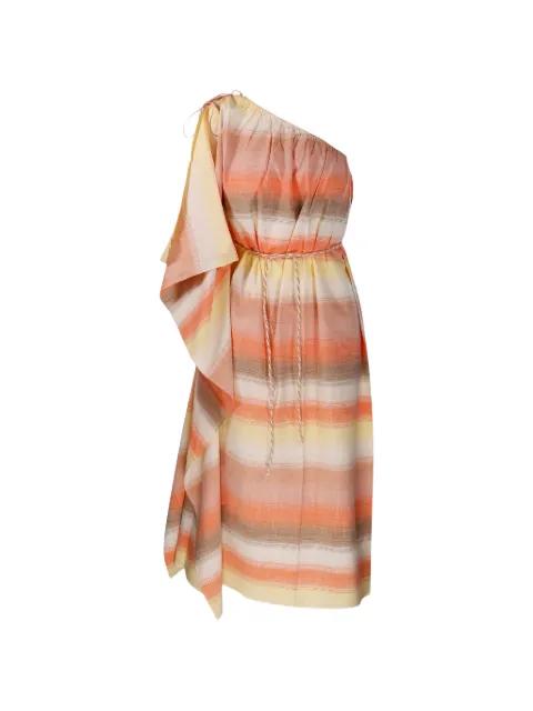 Enna Horizon one-shoulder striped dress by MAPOESIE