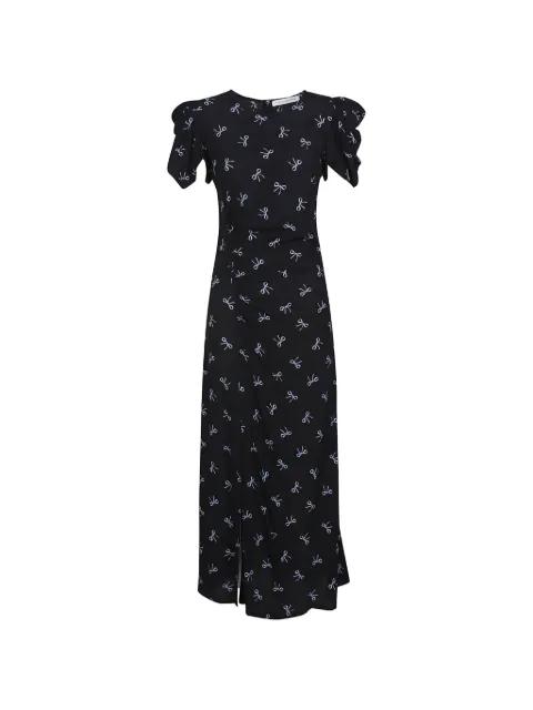 Kristel ruffled-sleeves print dress by MAR DE MARGARITAS