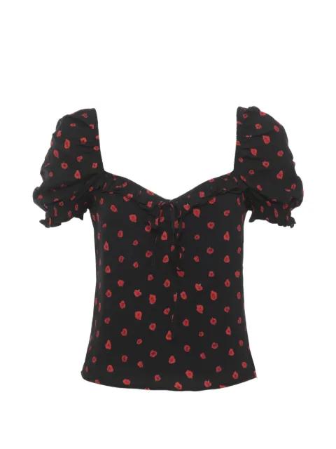 Letizia floral-print ruffled top by MAR DE MARGARITAS