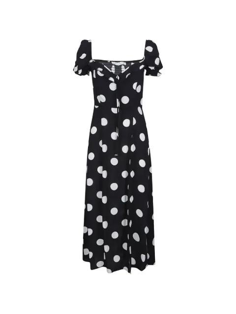 Nikita polka-dot smocked dress by MAR DE MARGARITAS