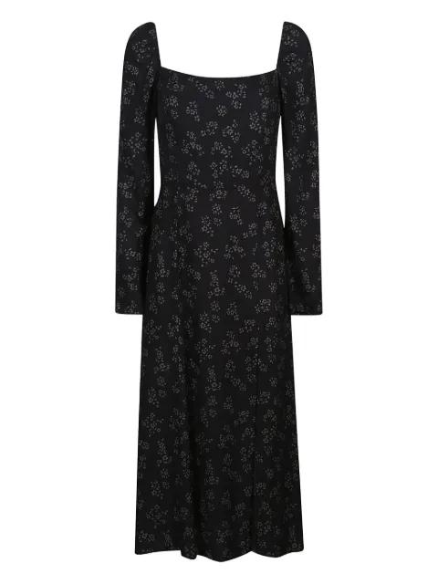 square-neck floral-print dress by MAR DE MARGARITAS