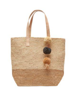 Montauk Color Block Raffia Tote by MAR Y SOL